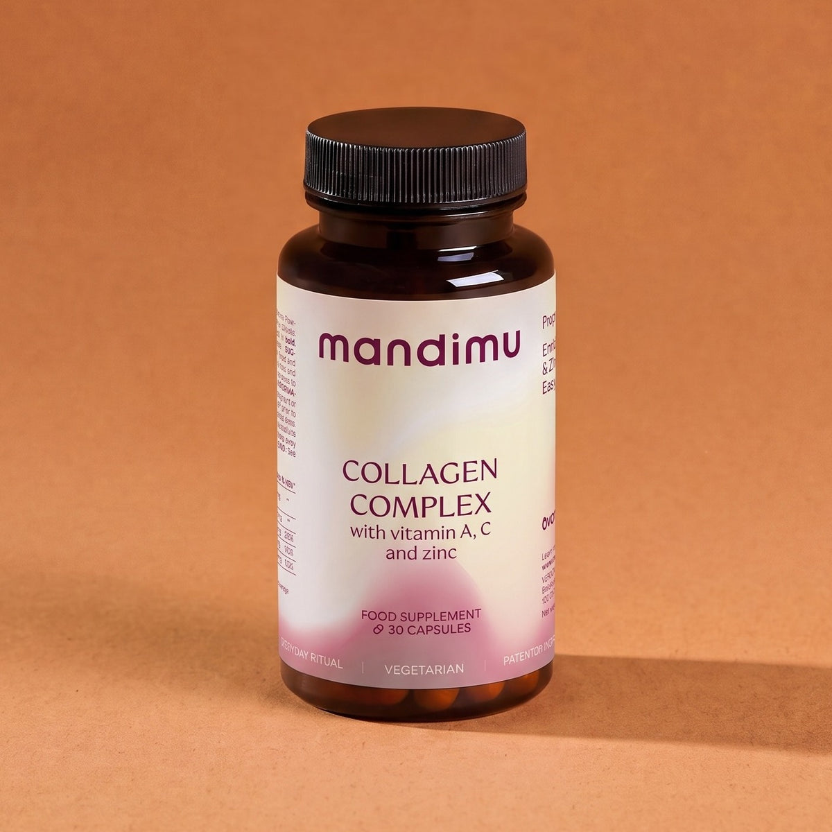 Complex de colagen cu vitaminele A + C și zinc (vegetarian)