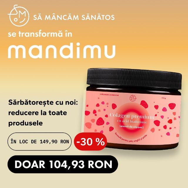 Colagen premium cu acid hialuronic, vitamina C și 8 substanțe pentru păr, ten și unghii frumoase (aromă de căpșuni) 🍓