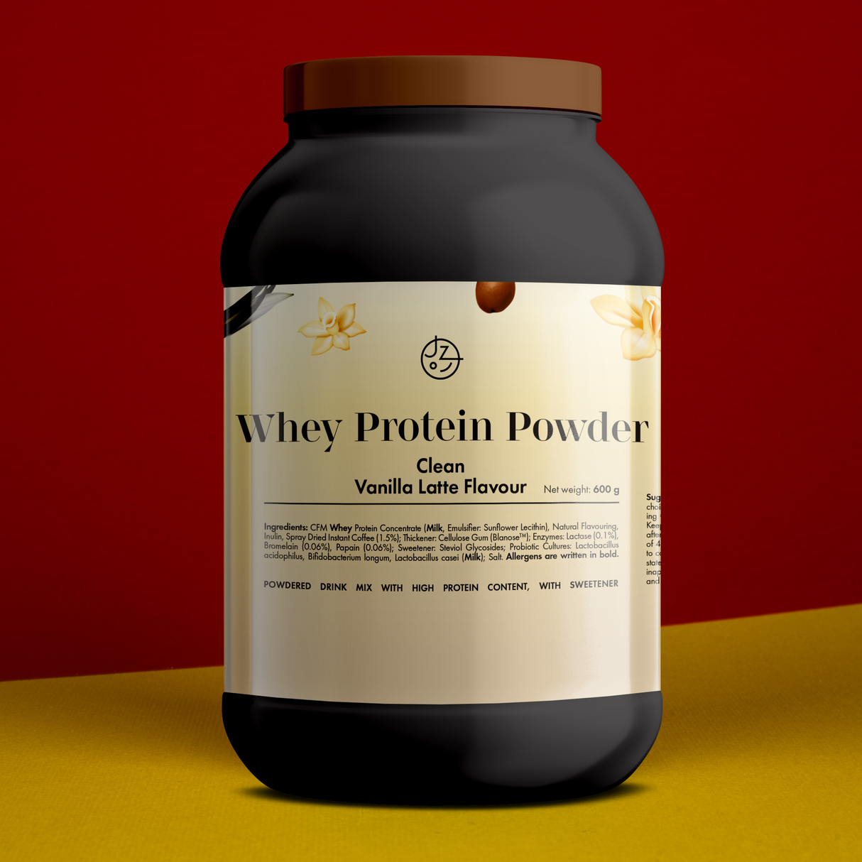 Pudră proteică din zer cu aromă de vanilla latte ☕