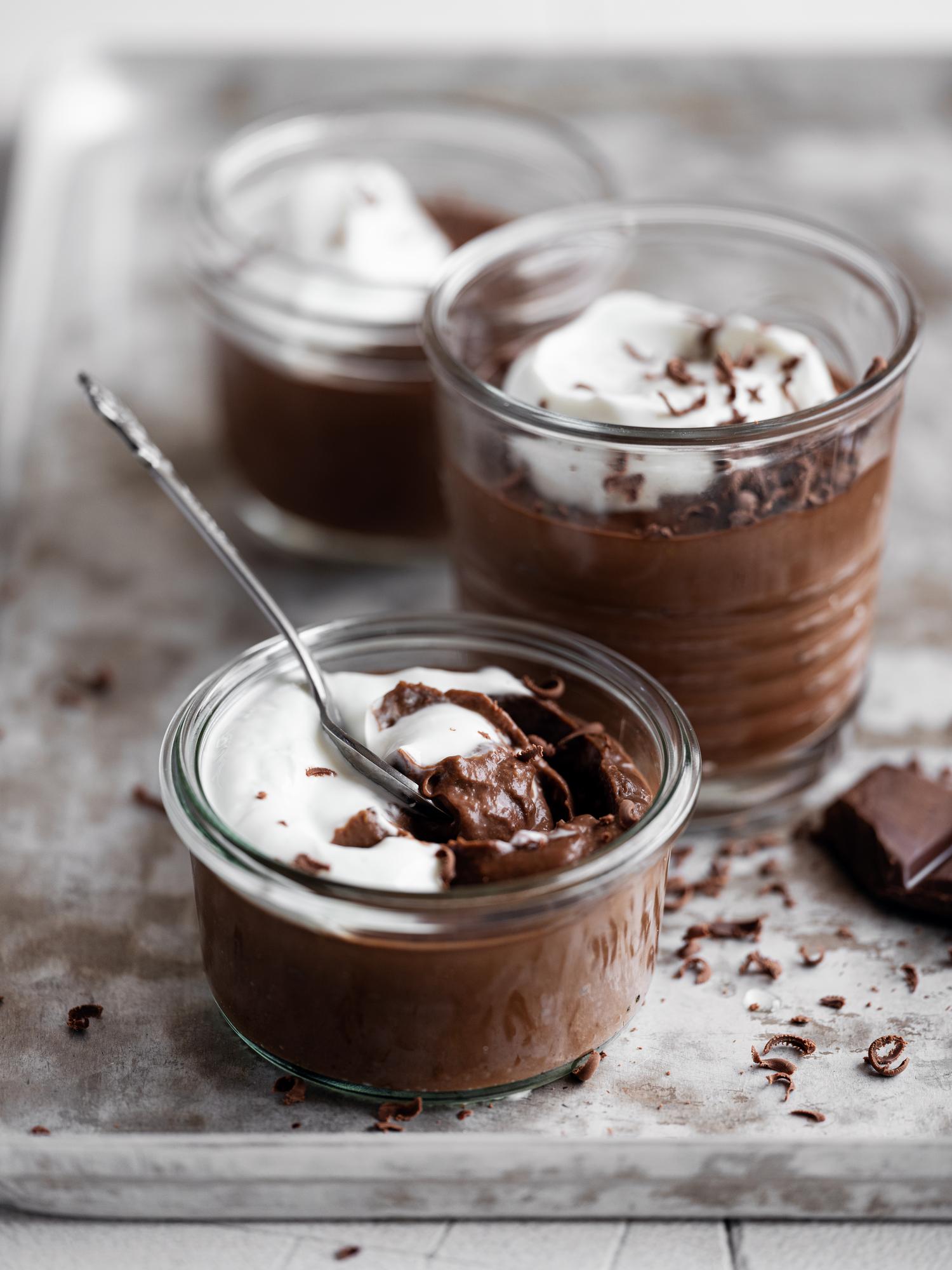 Mousse de banane și ciocolată