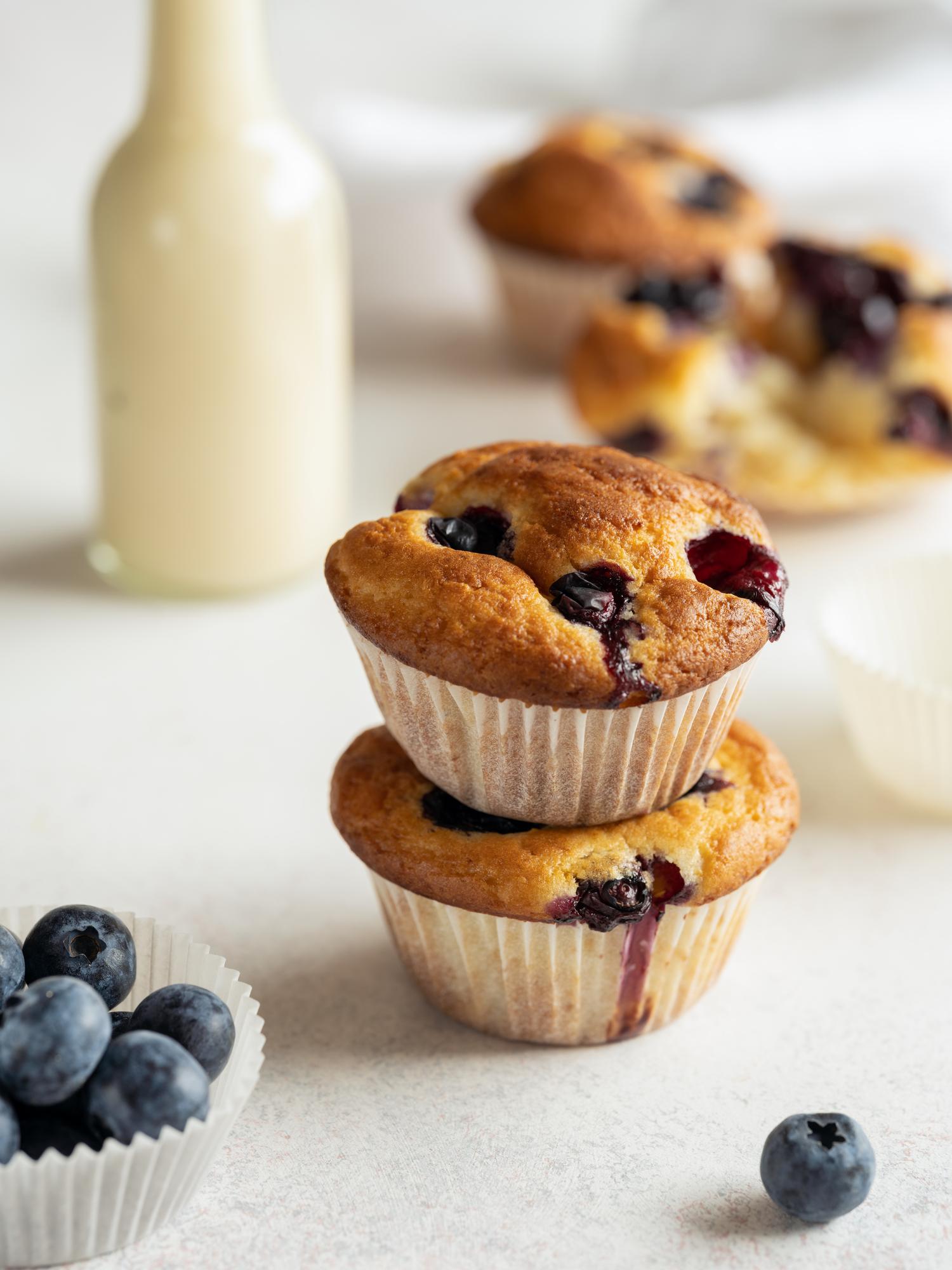 Muffins cu afine și iaurt