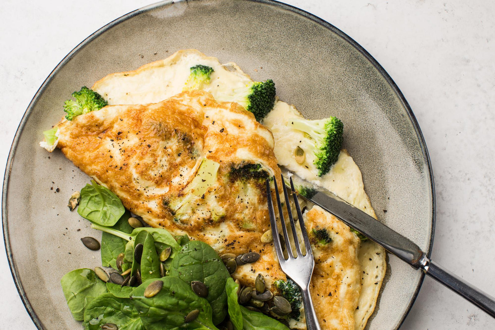 Omletă de broccoli
