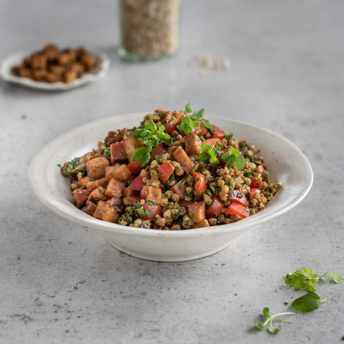 Salată de hrișcă cu tempeh