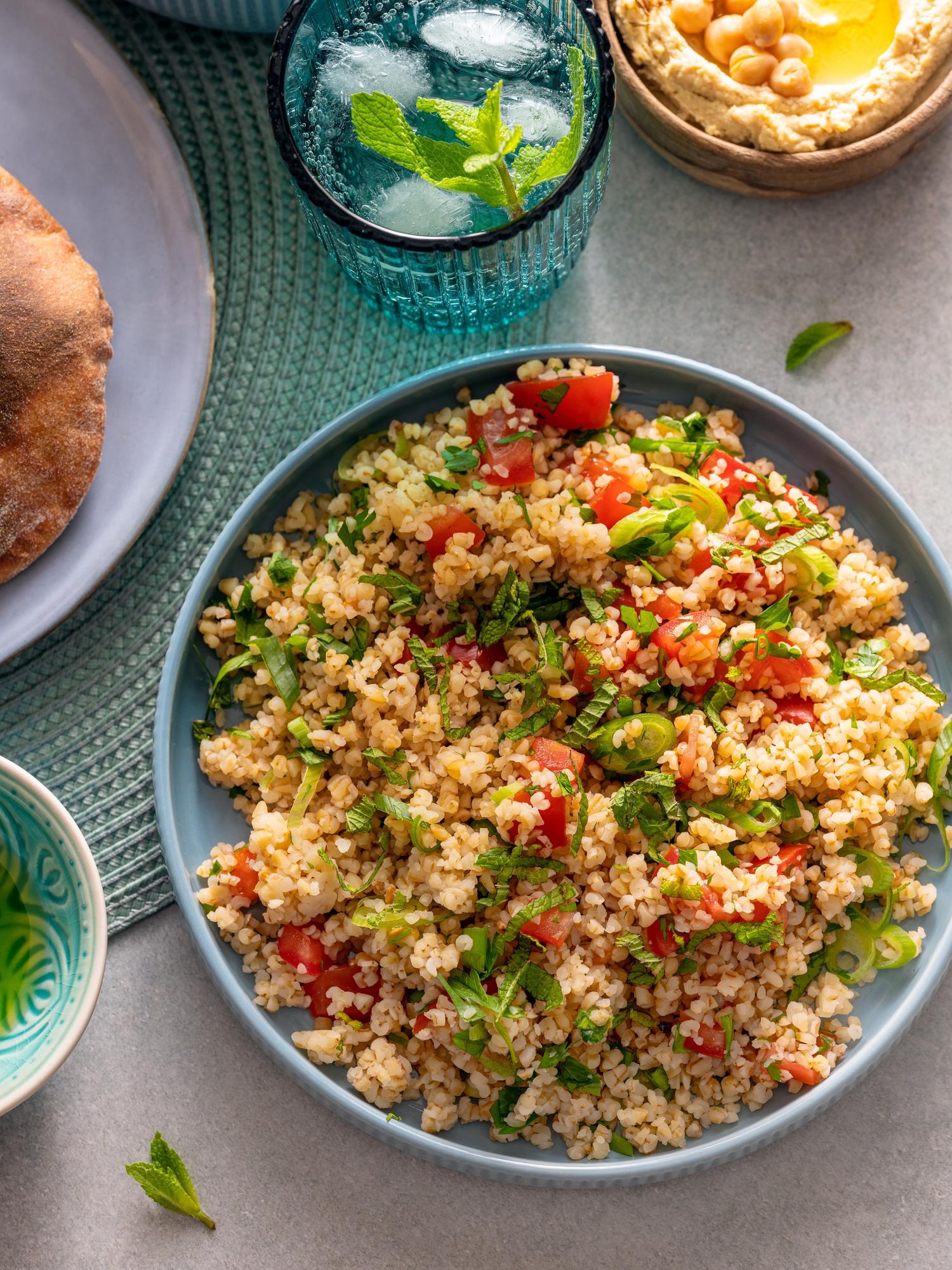 Salată de bulgur din Orientul Mijlociu