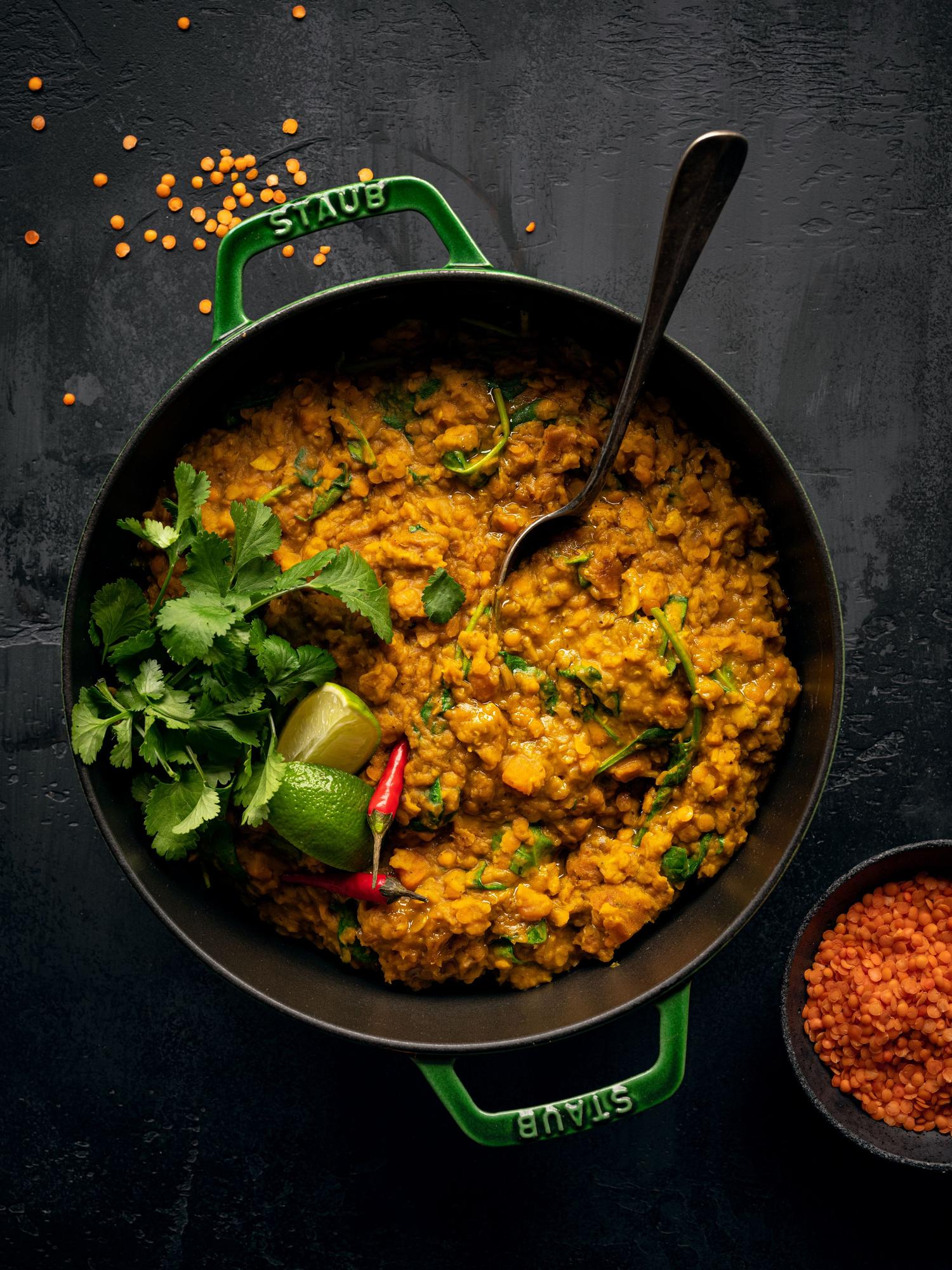 Curry de linte la cuptor