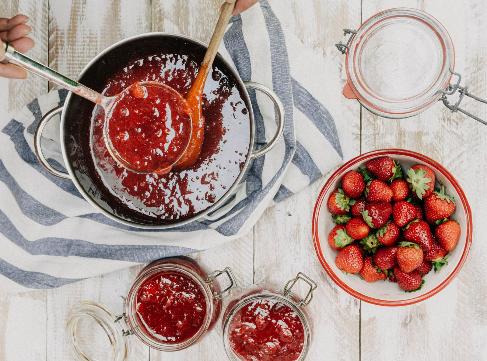 Gem de căpșuni cu stevia - rețeta de bază