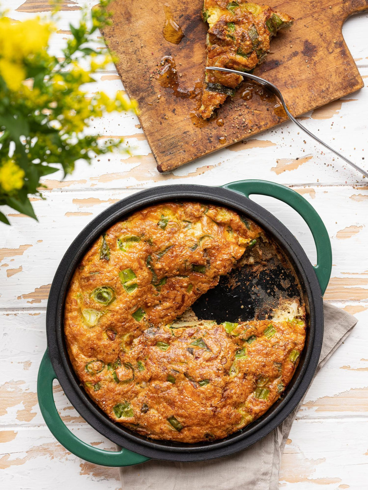 Frittata cu praz