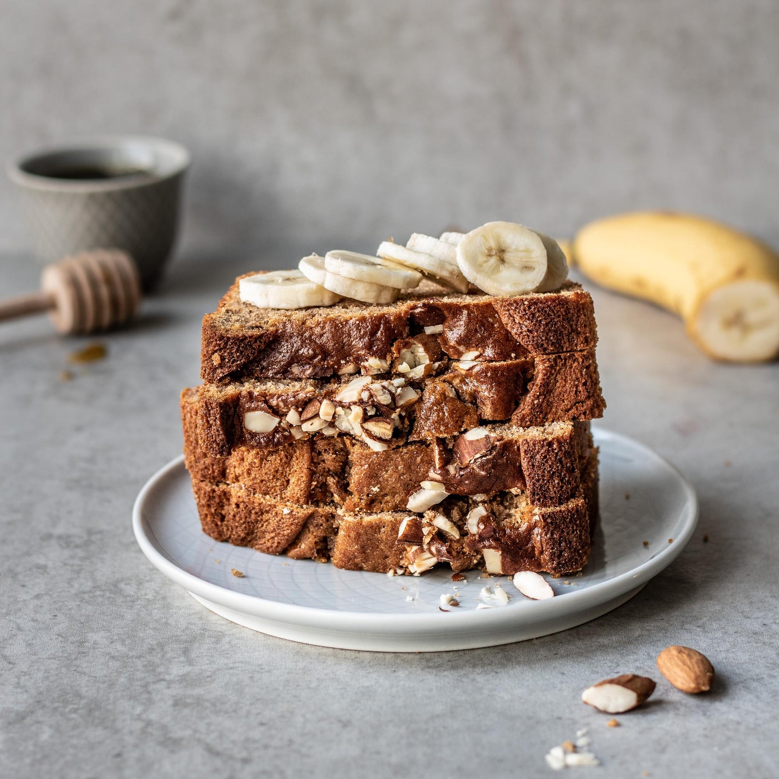 Pâine cu banane și migdale fără gluten