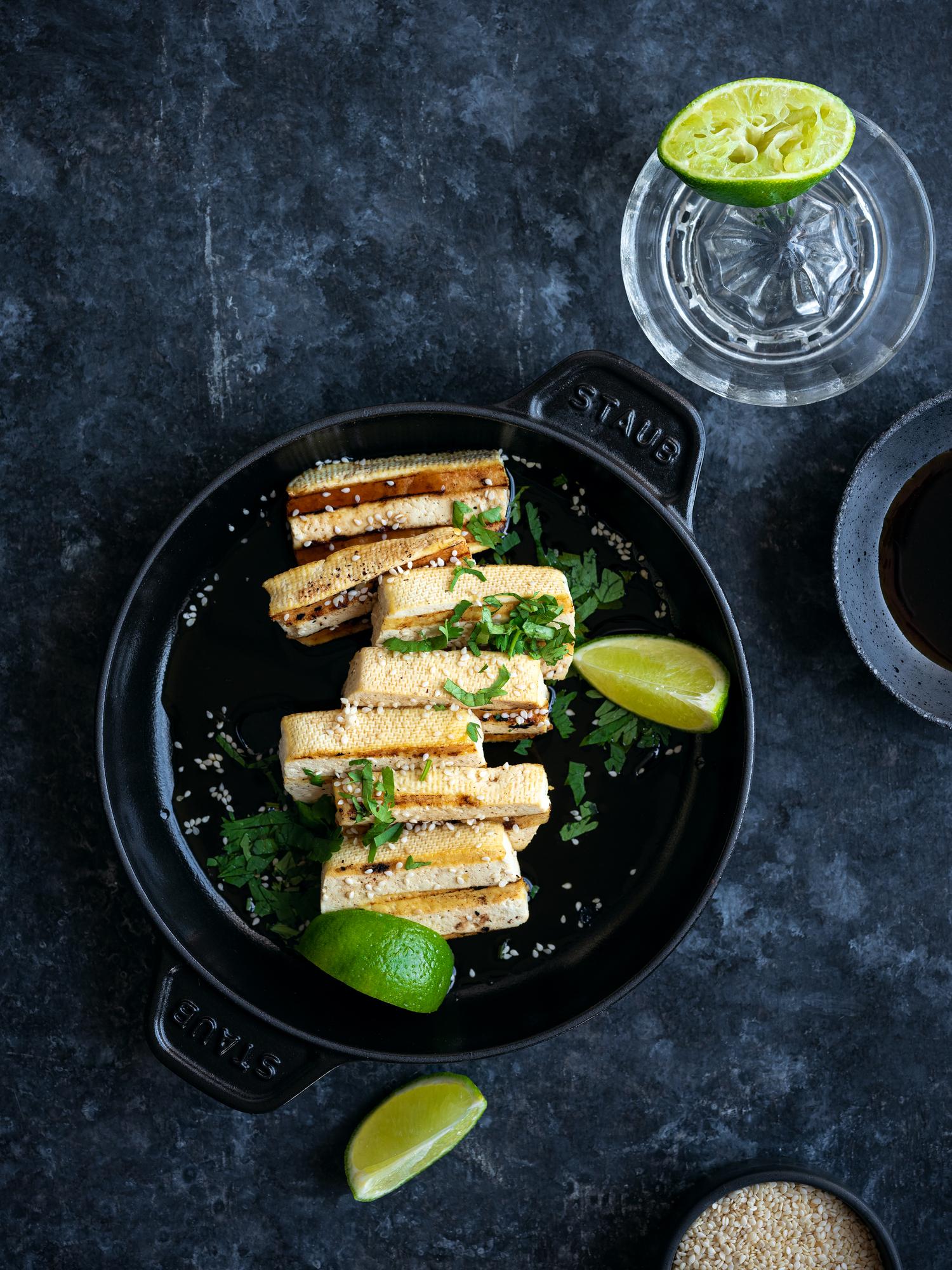 Tofu la grătar cu susan
