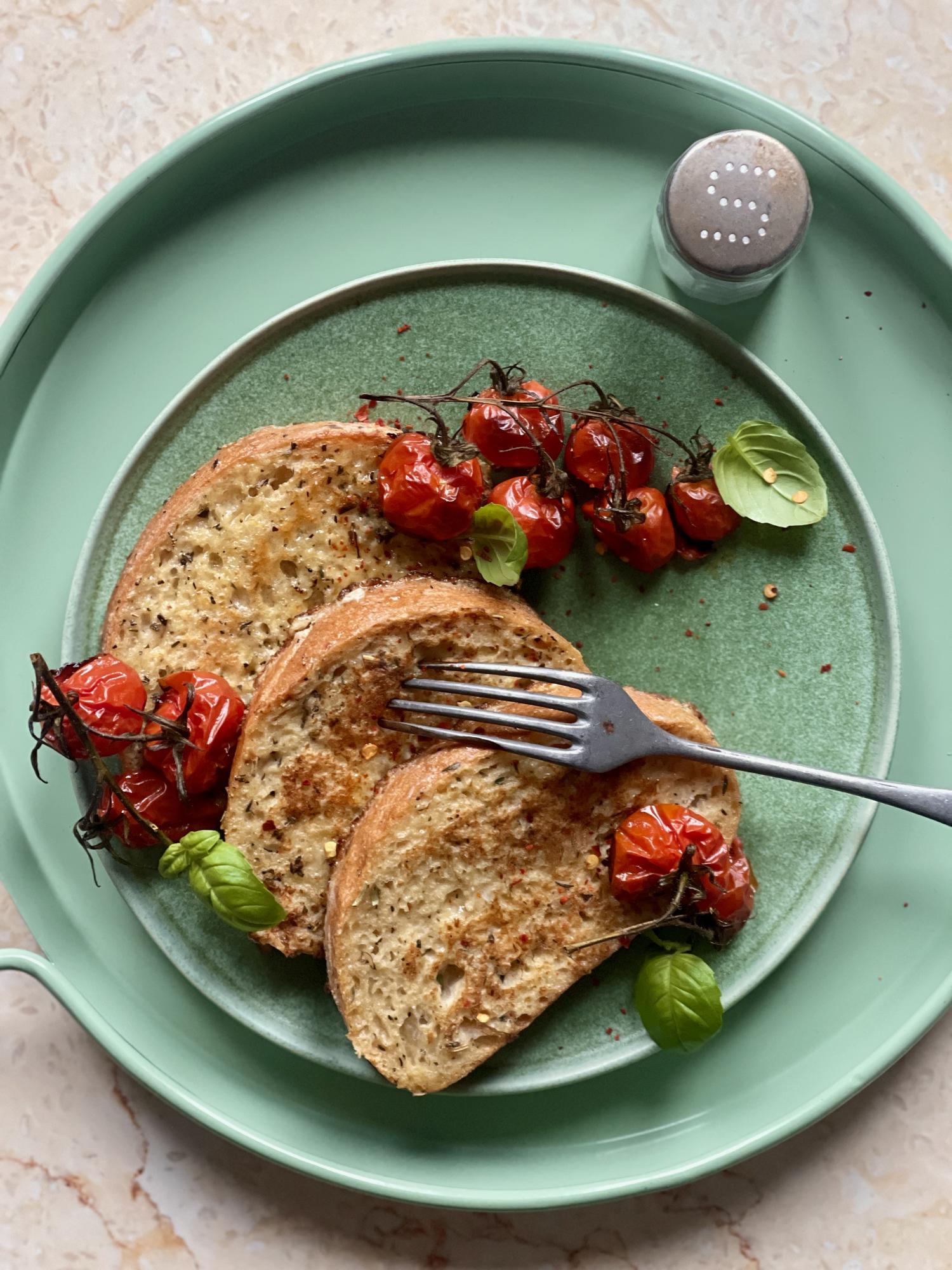 French toast sărat