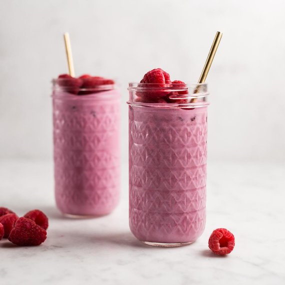 Smoothie cu zmeură și iaurt