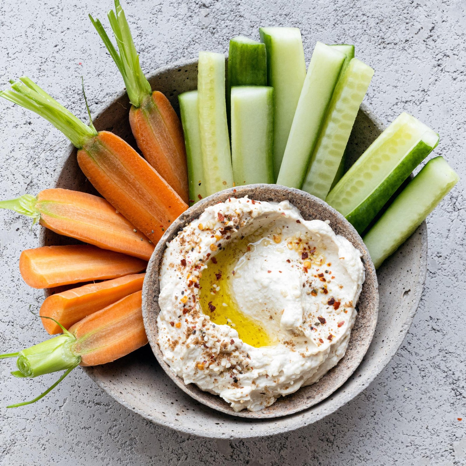 Hummus cu legume
