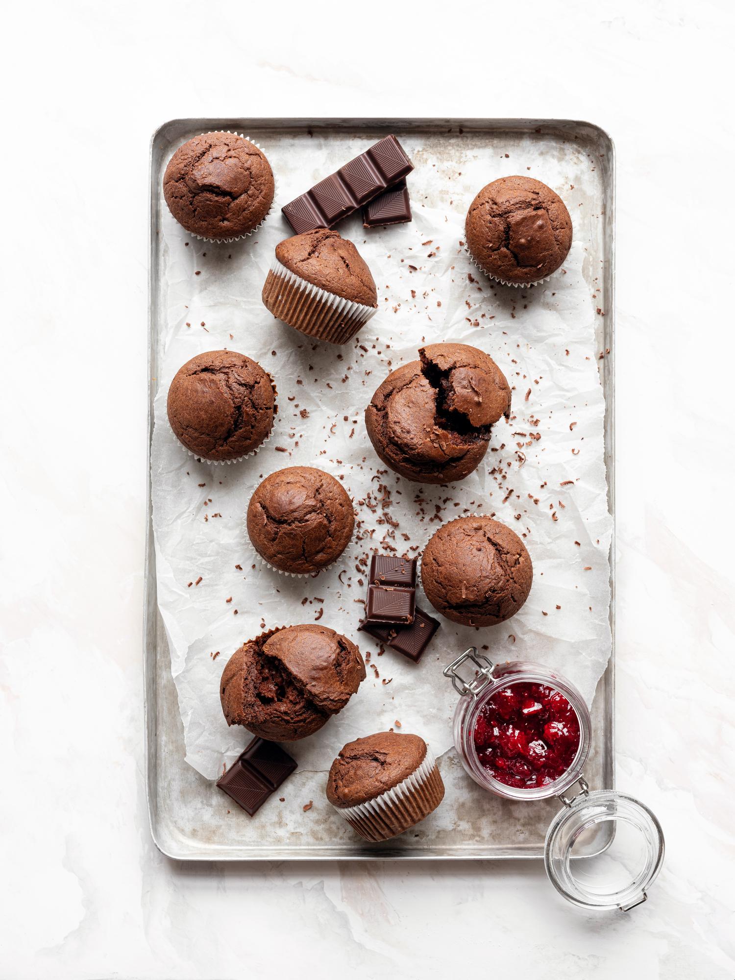 Muffins cu iaurt și ciocolată