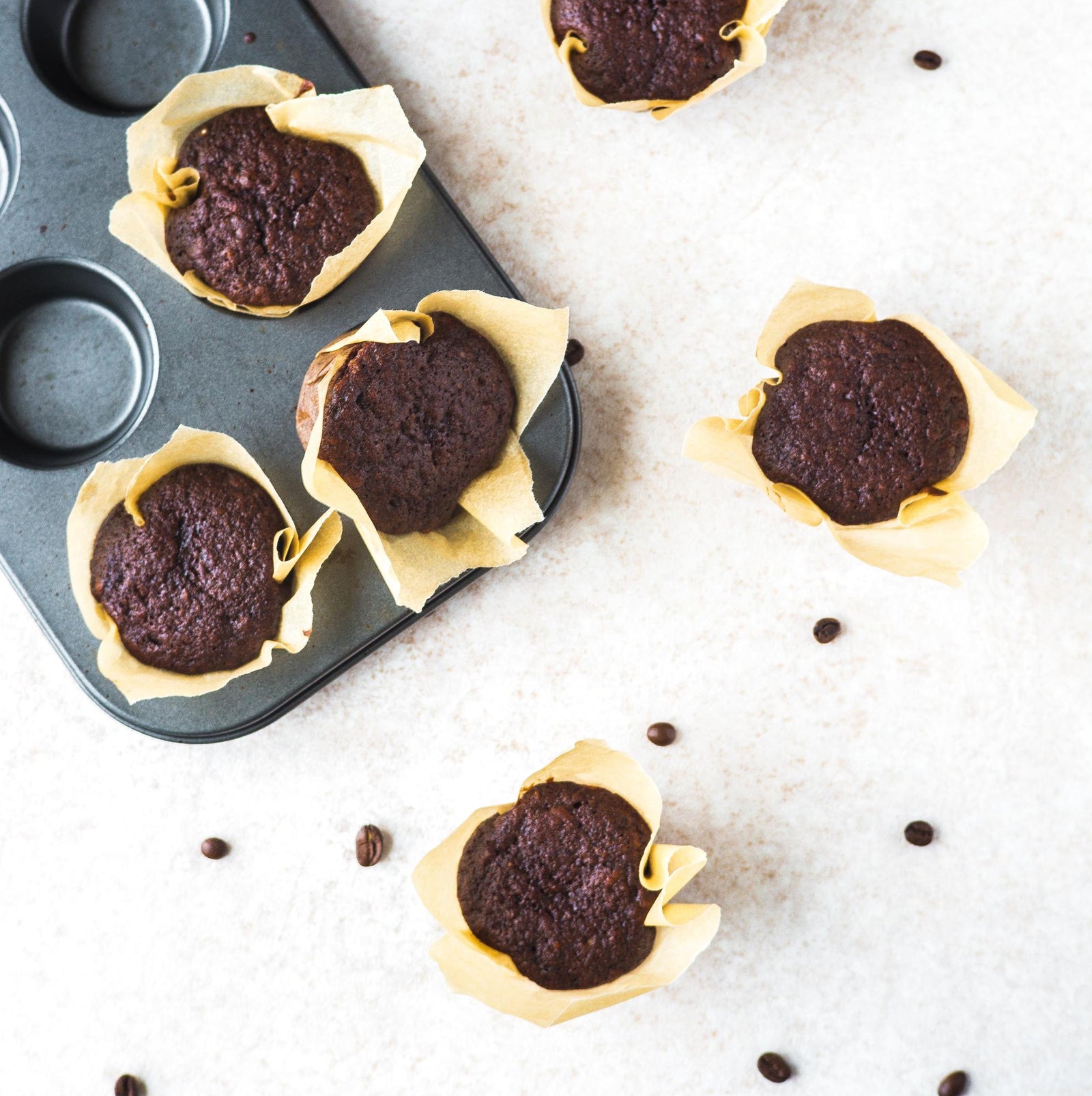 Muffins cu cafea și zahăr de cocos