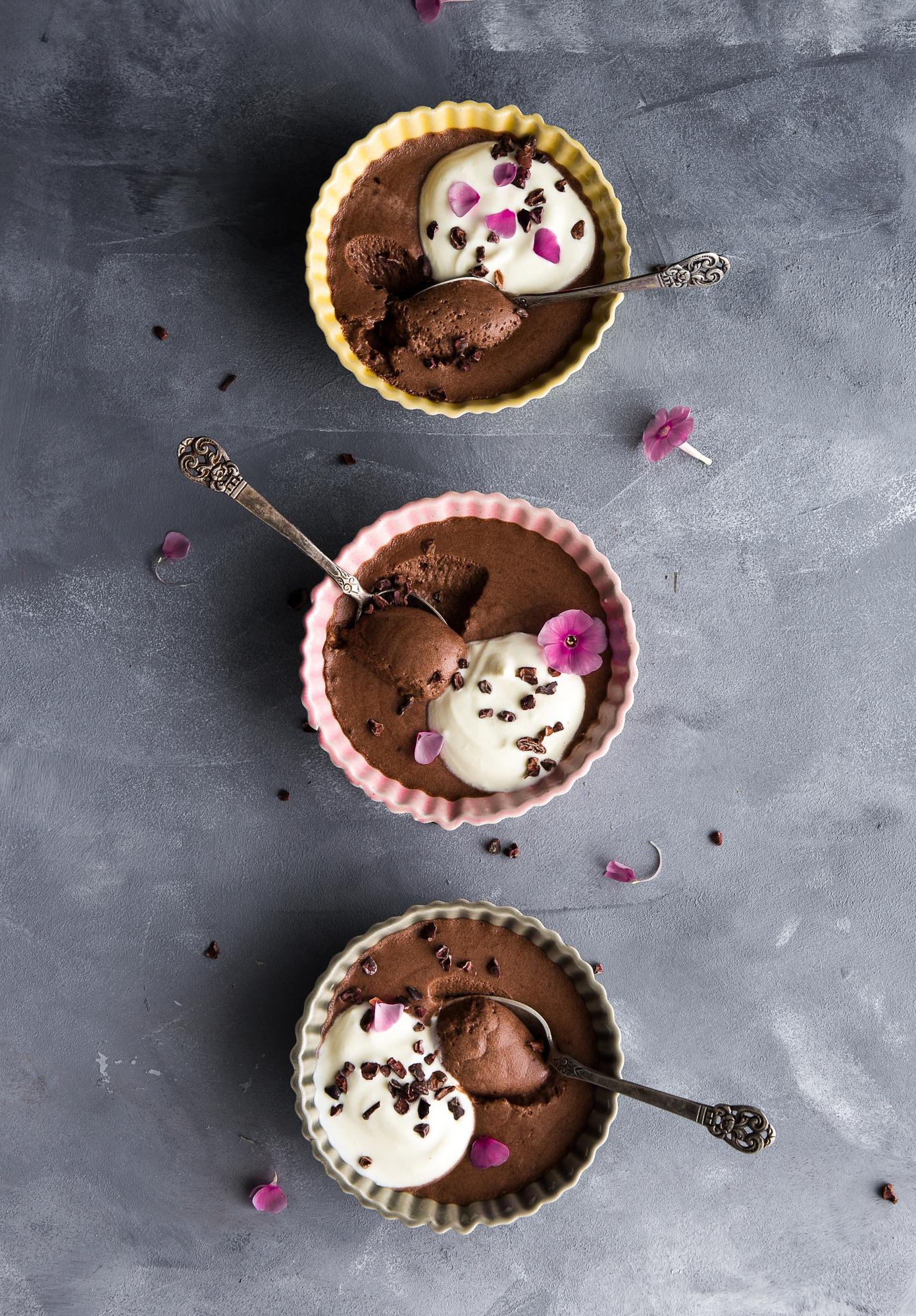 Mousse de ciocolată și cocos