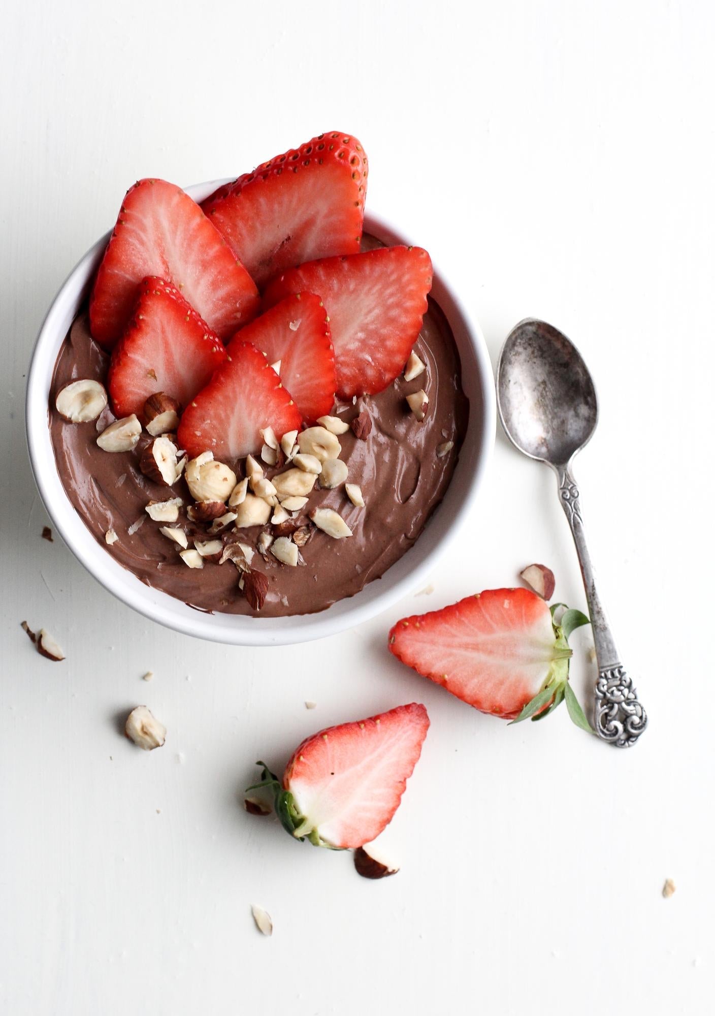 Desert cu cacao din cremă de brânză de casă
