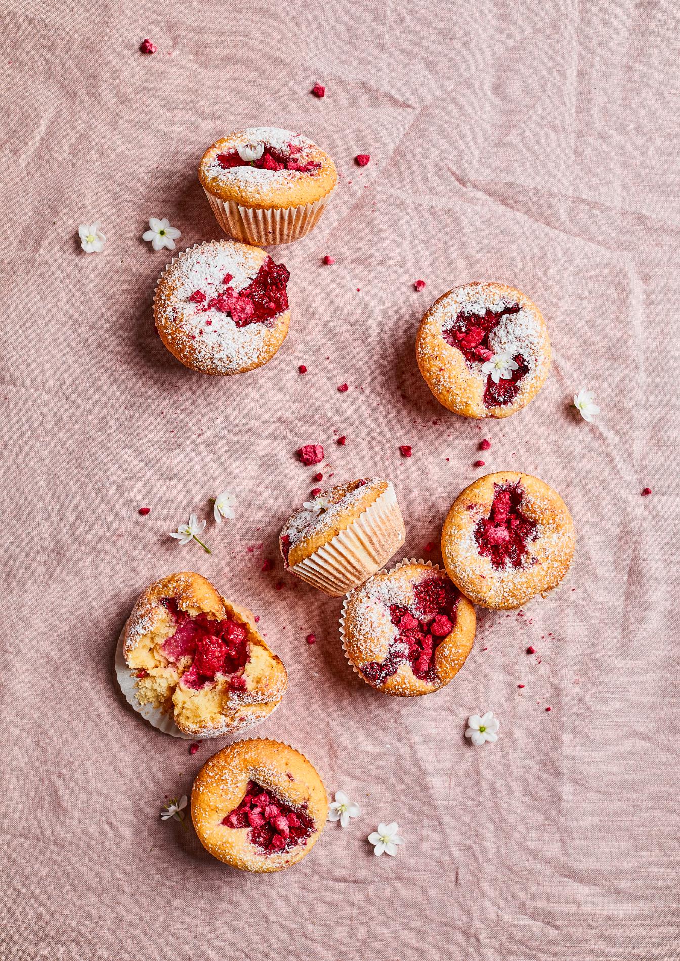 Muffins cu zmeură