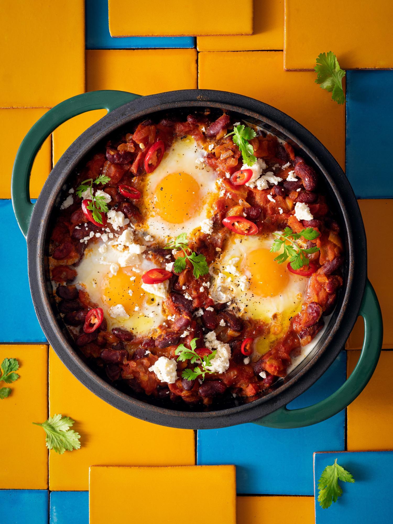 Ouă mexicane pentru micul dejun (huevos rancheros)