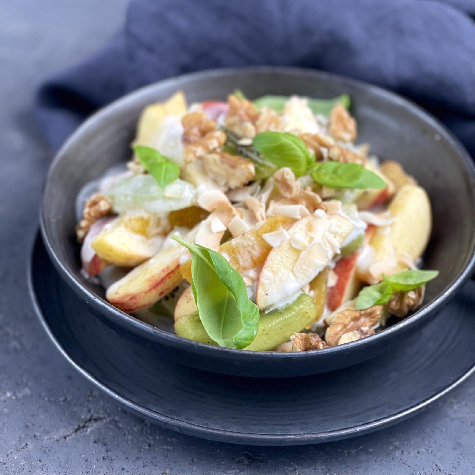 Salată de fructe cu nucă de cocos