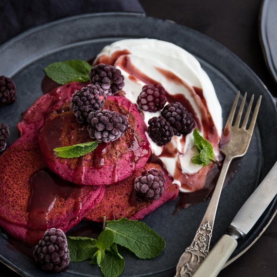 Clătite din sfeclă roșie