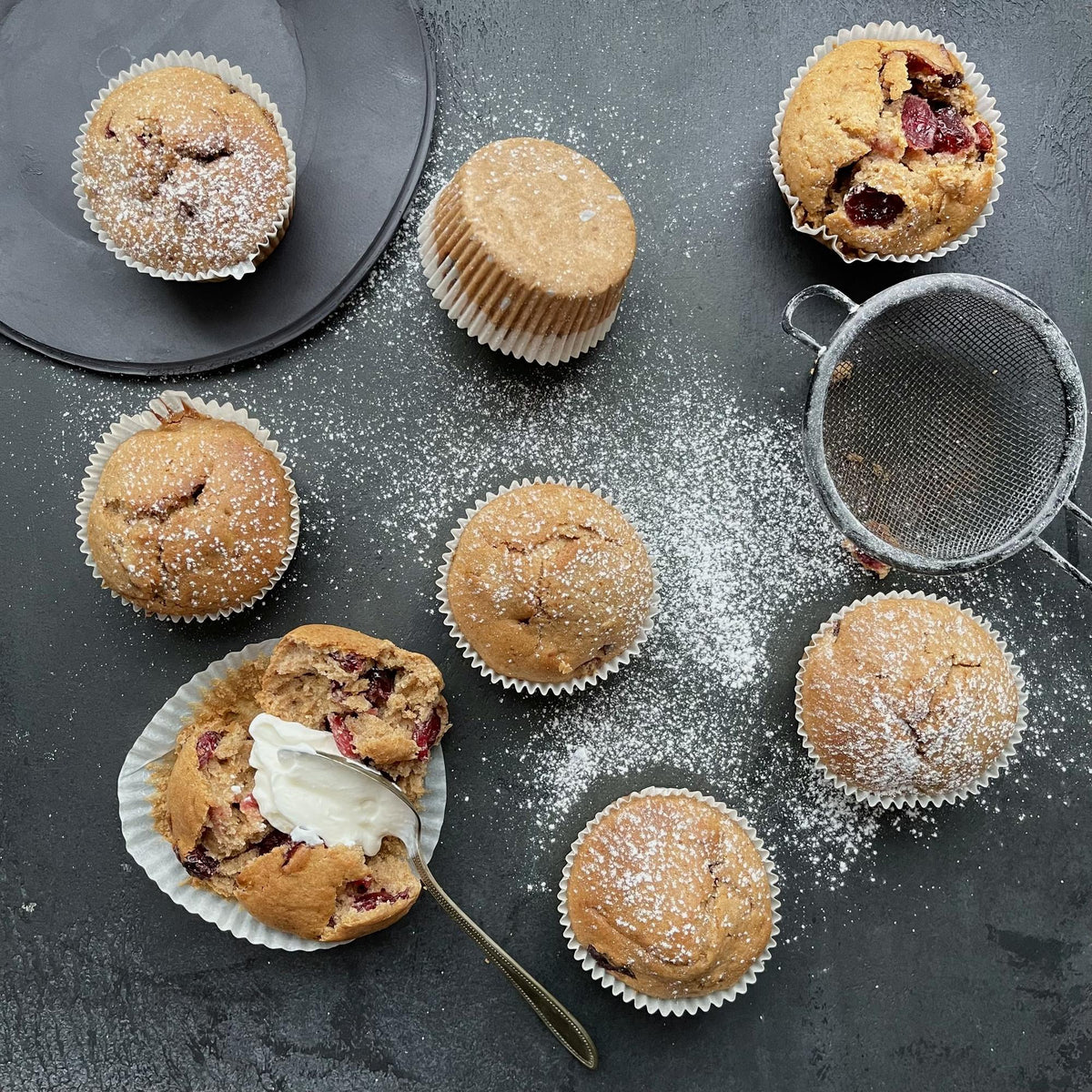 Muffins cu merișoare