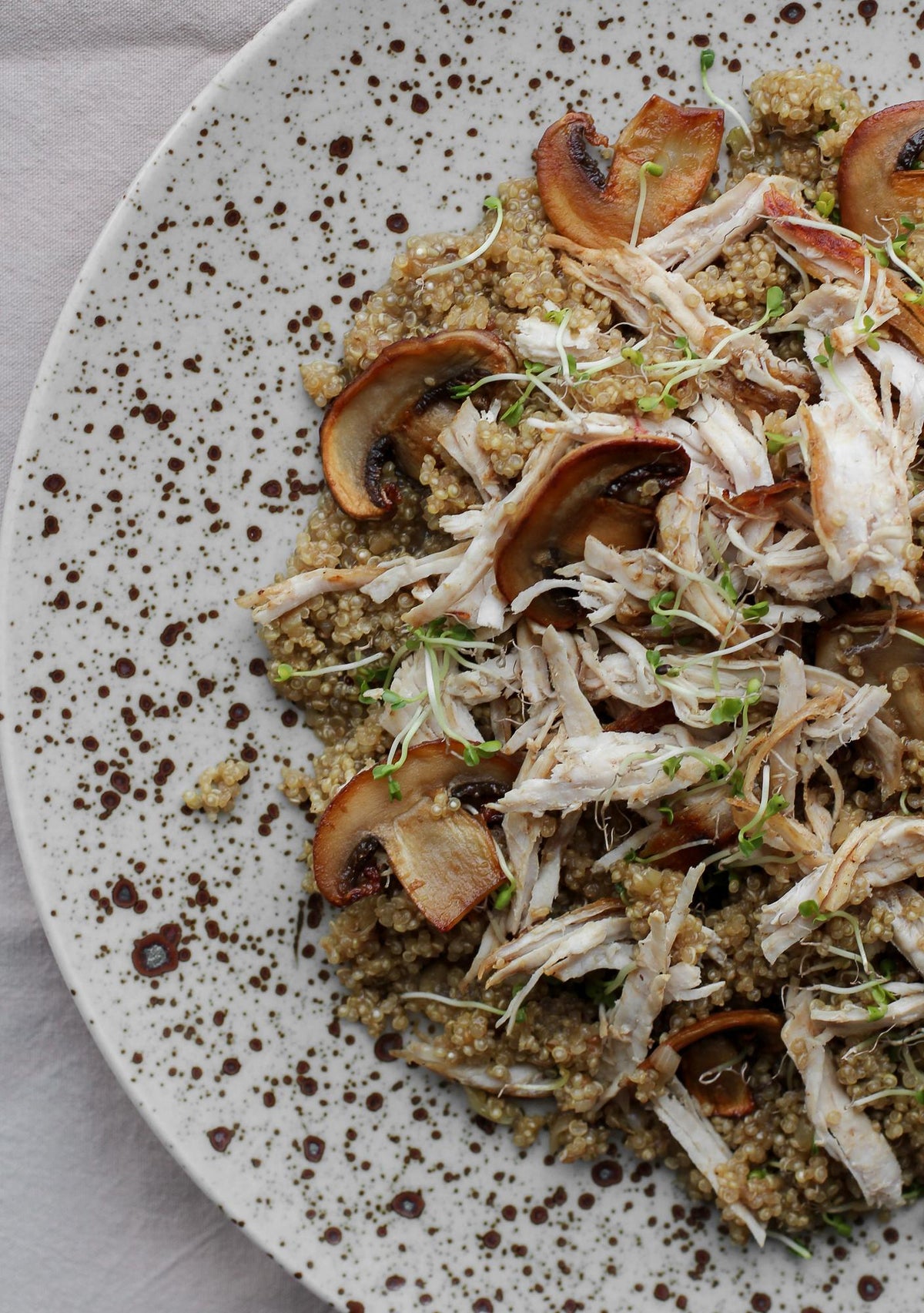 Mâncare de curcan și quinoa