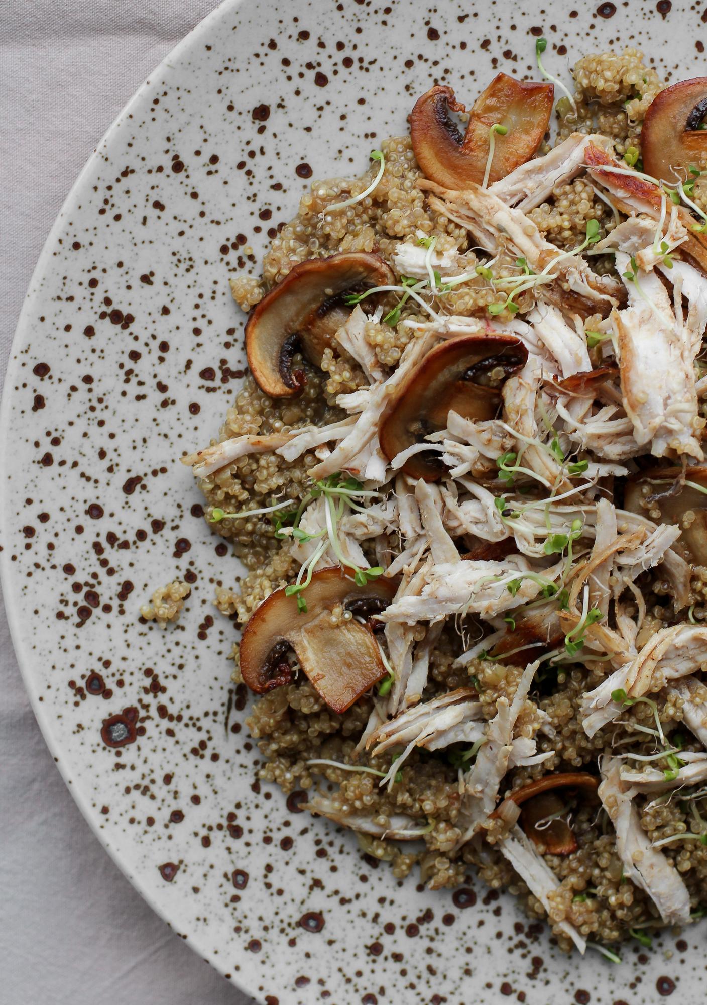 Mâncare de curcan și quinoa
