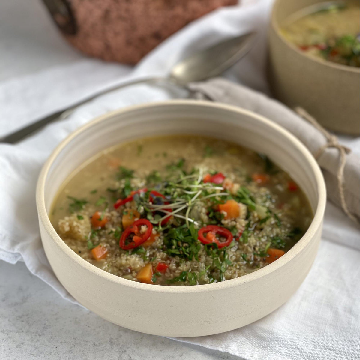Supă cu quinoa