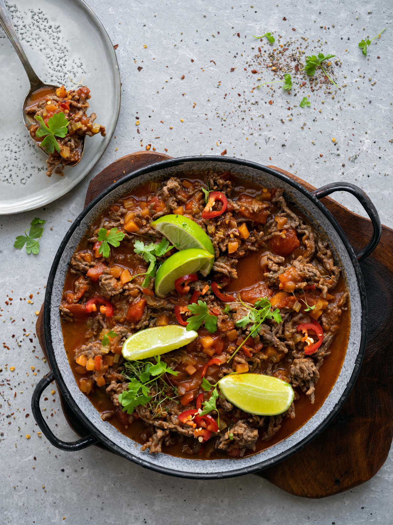 Carne de vită cu lămâie verde
