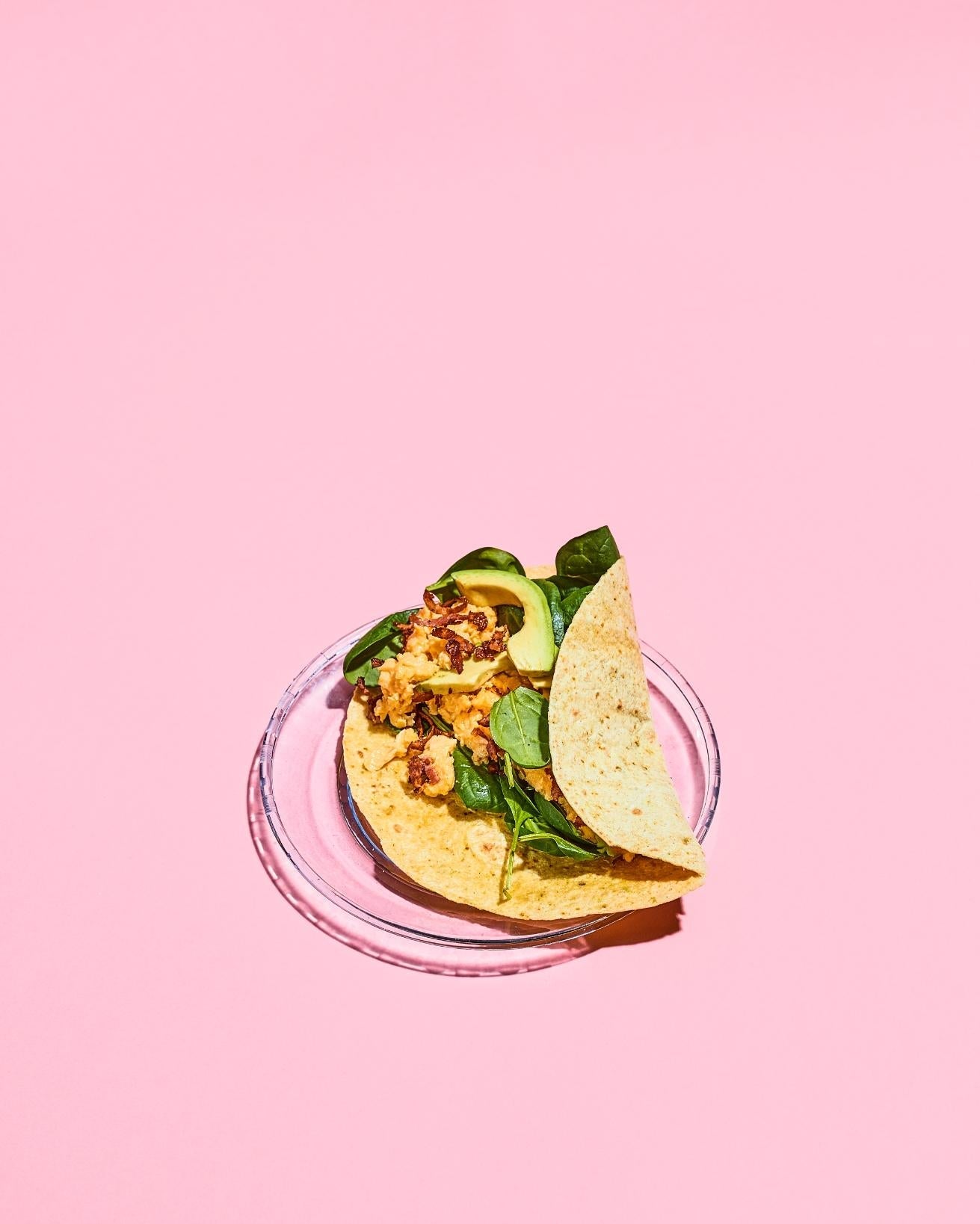 Burrito de mic dejun cu ouă și slănină