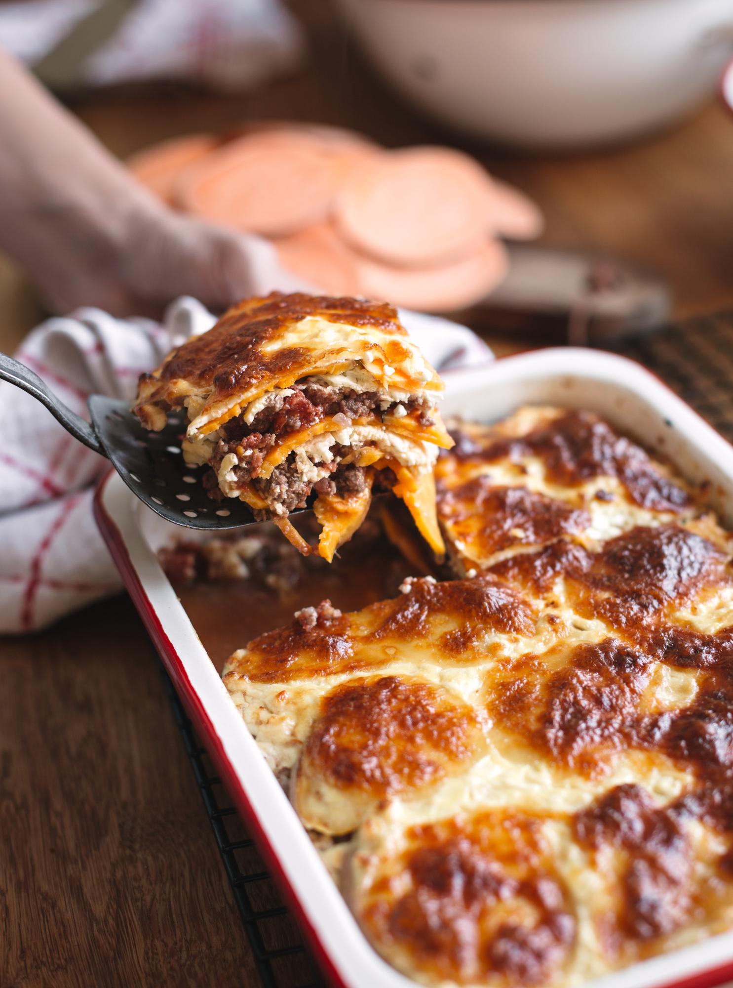 Lasagna de cartofi dulci