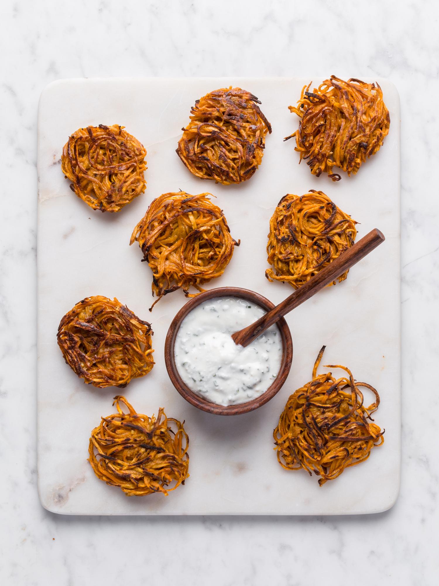 Rösti din batate cu dip