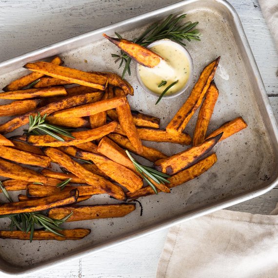 Cartofi dulci „prăjiți”