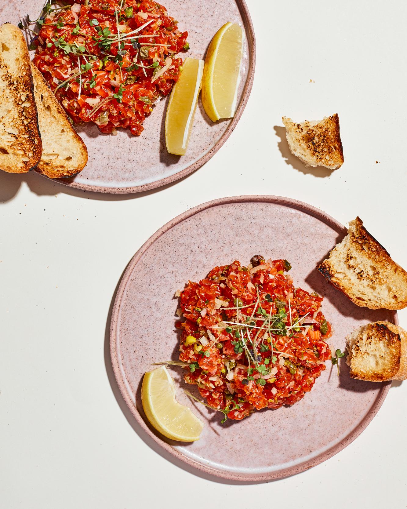 Tartare din păstrăv somonid