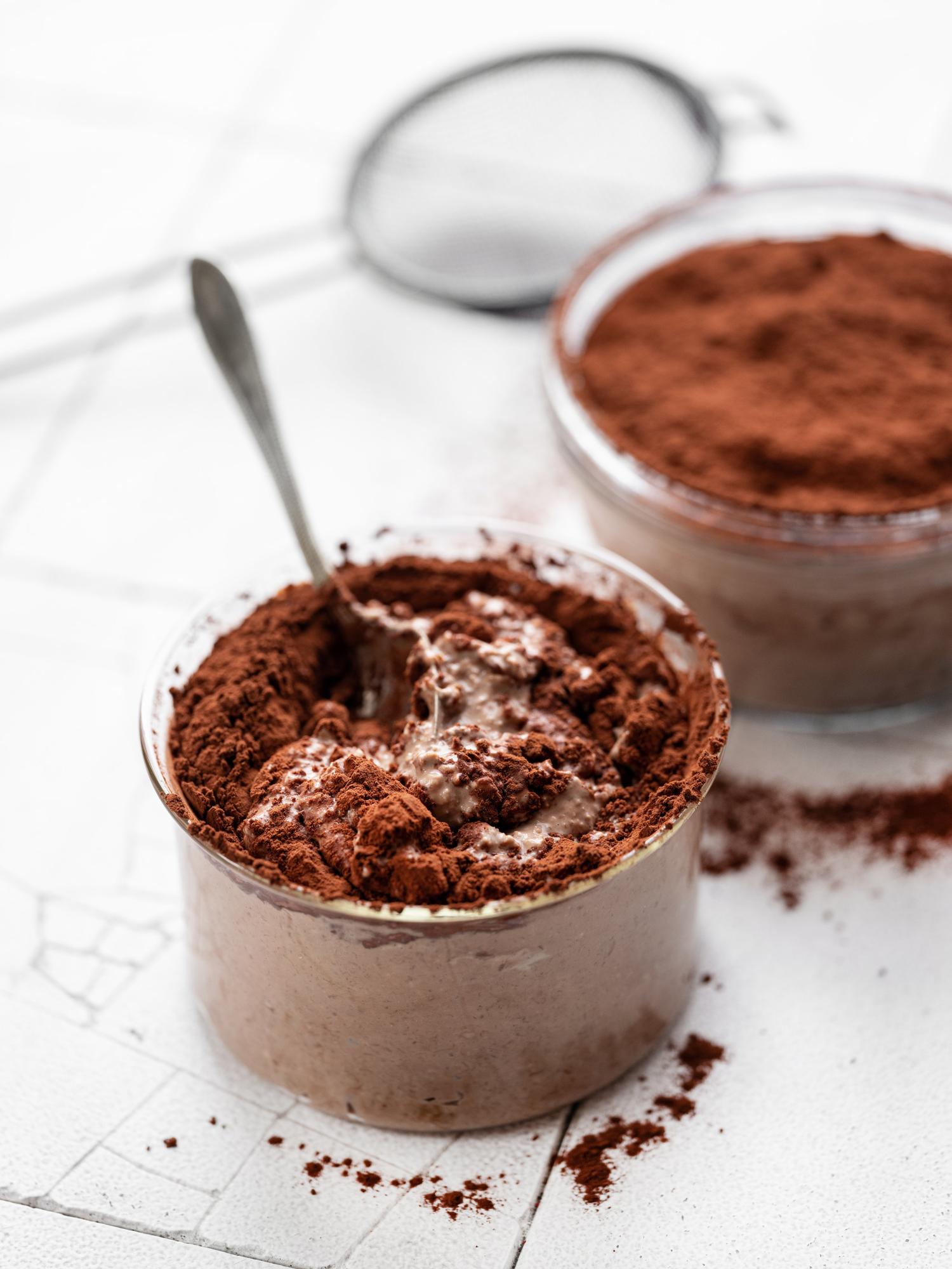 Fulgi de ovăz tiramisu peste noapte