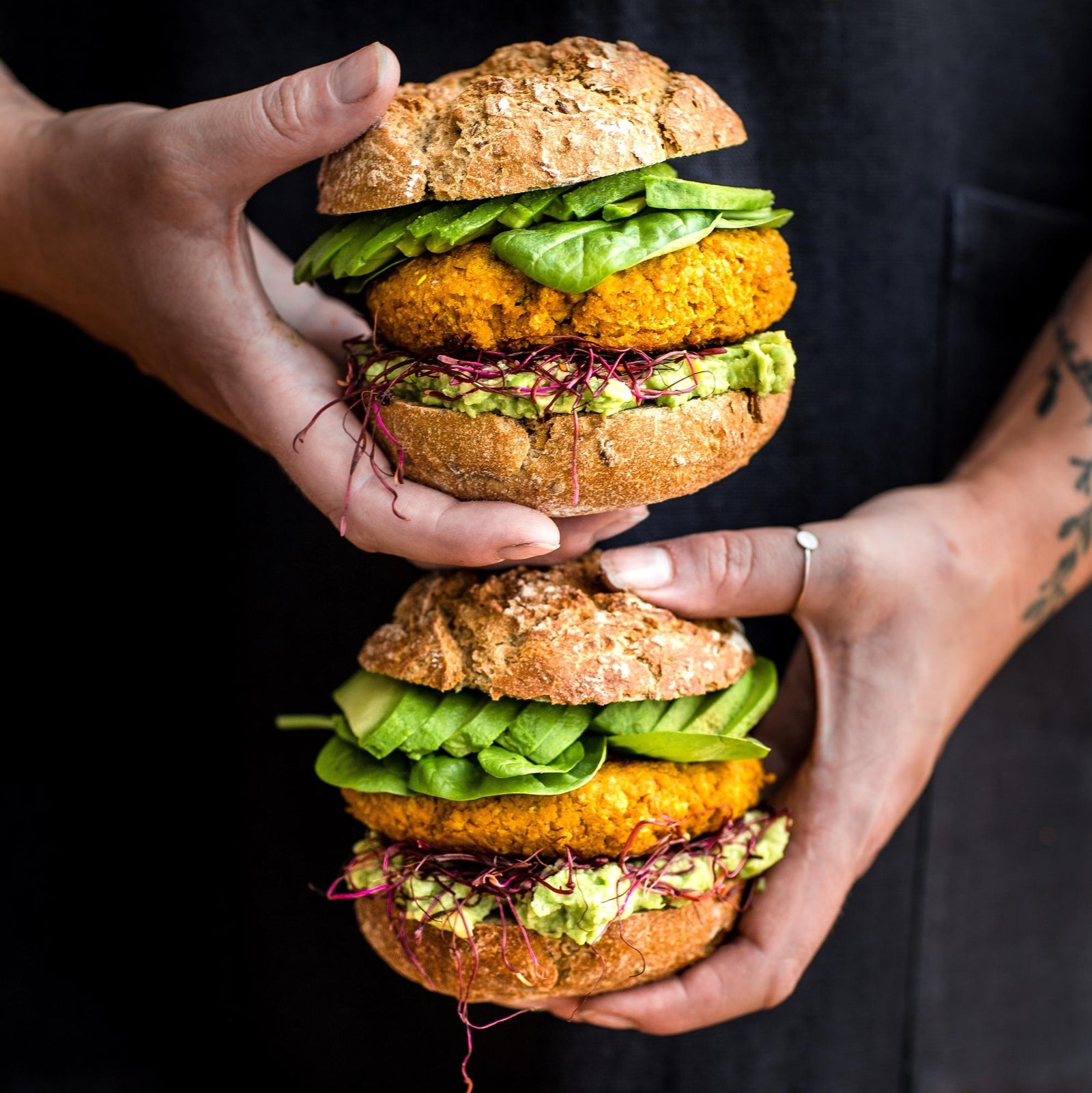Burger de tofu cu cartofi dulci