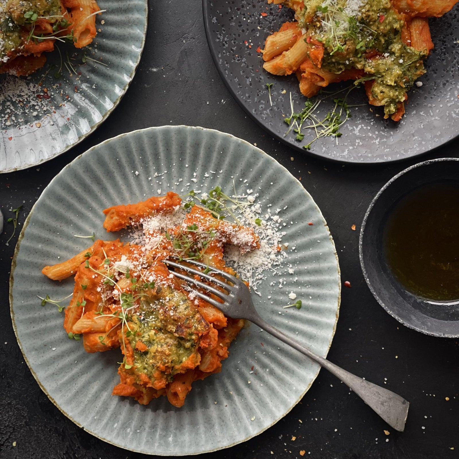 Paste gratinate cu legume