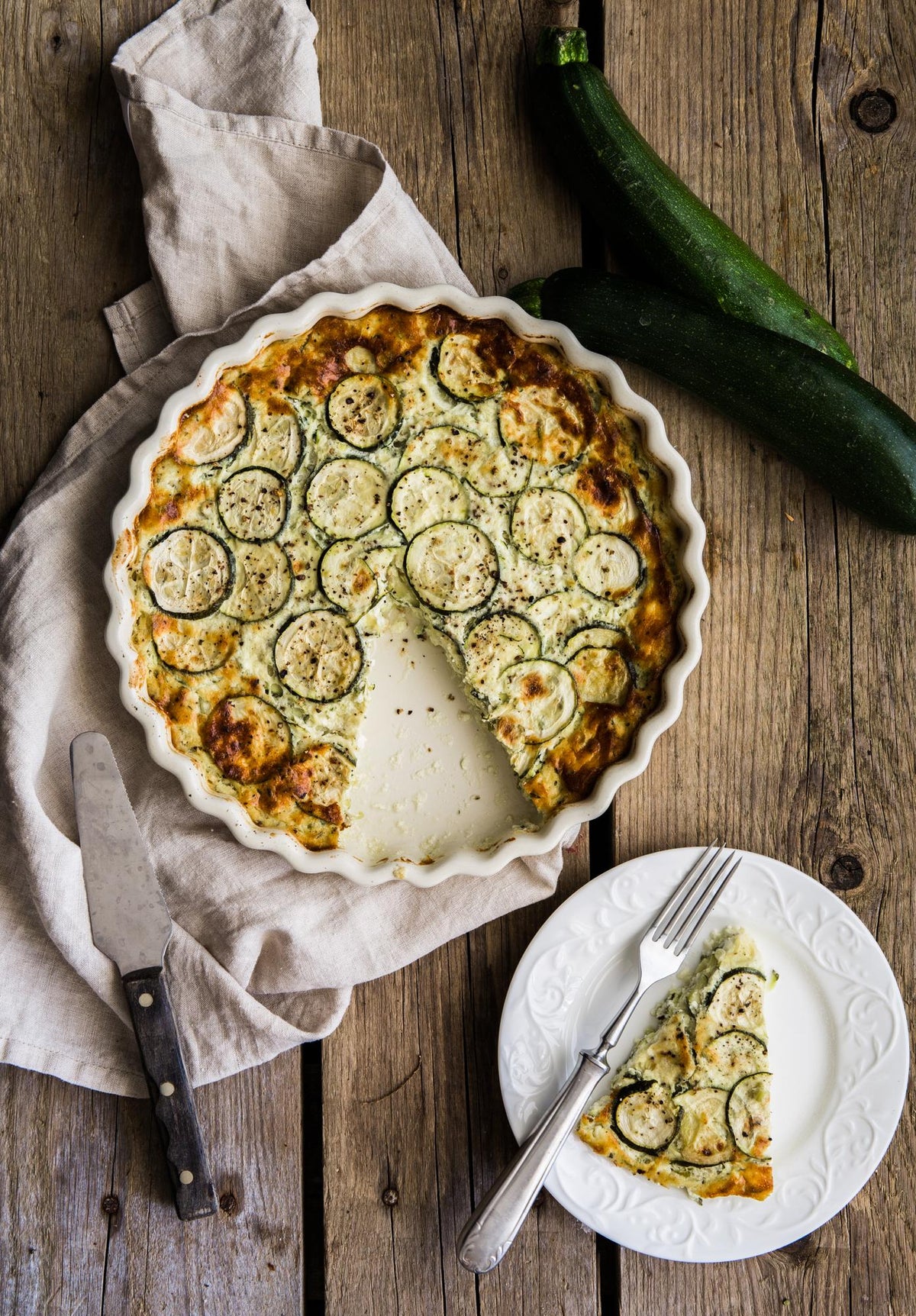 Tortilla cu ricotta și dovlecei