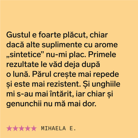 Colagen premium cu acid hialuronic și vitaminele C și E (aromă de mango)