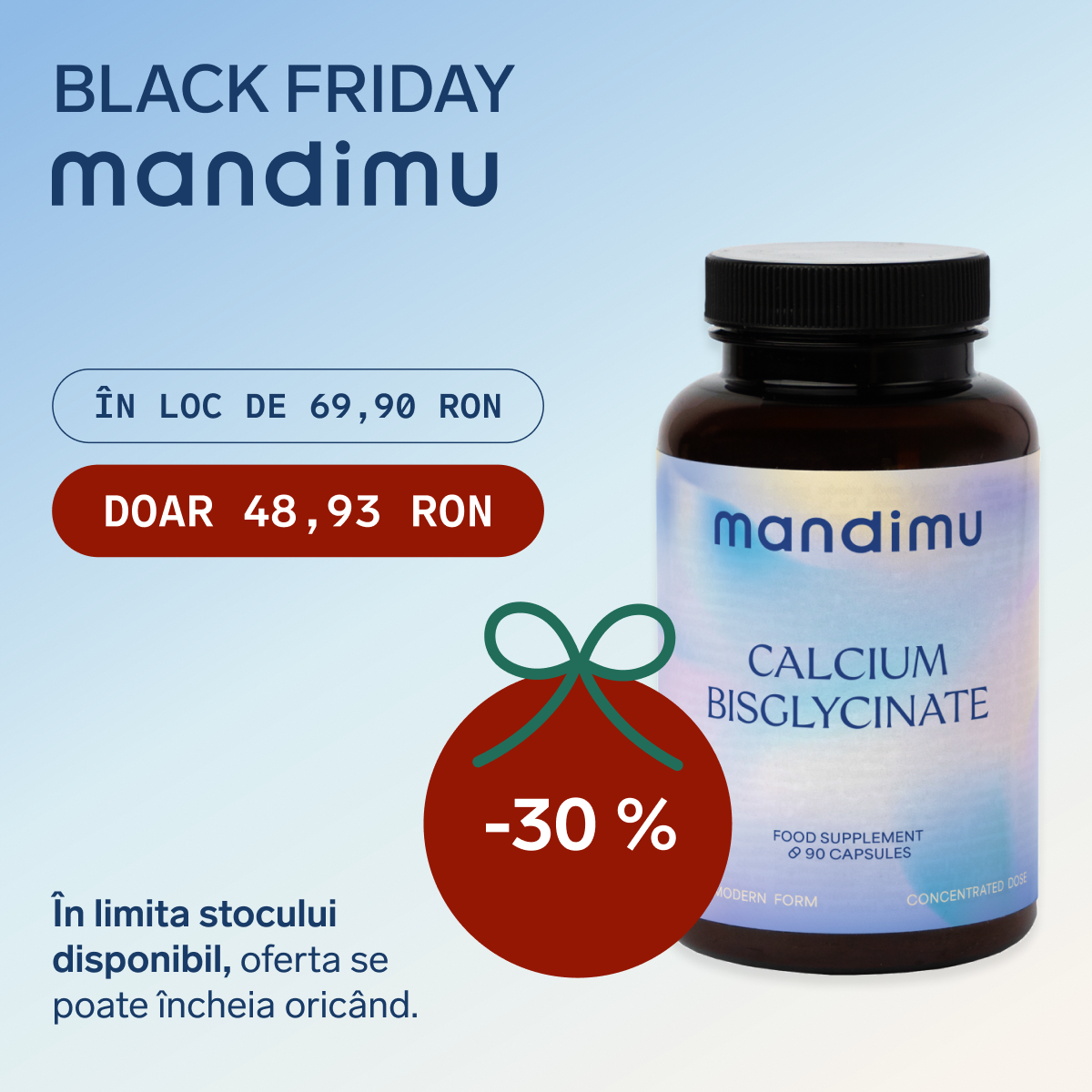 Black Friday – Bisglicinat de calciu – 48.93 RON