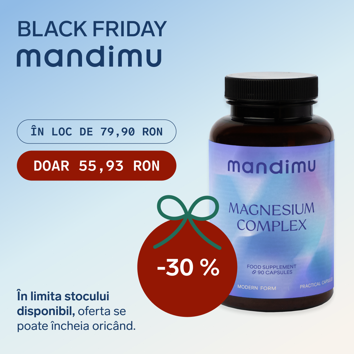 Black Friday – Complex de magneziu – 55.93 RON