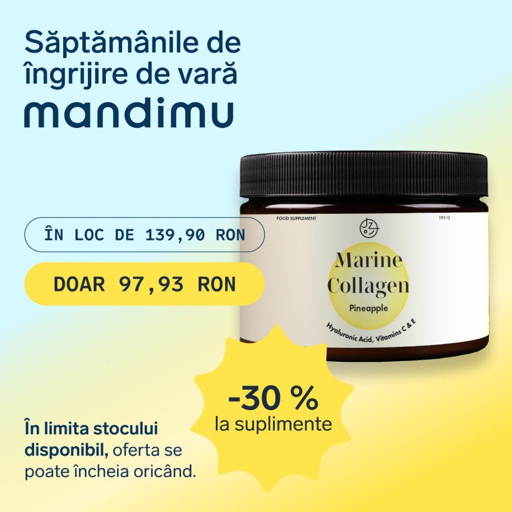 Colagen premium cu acid hialuronic și vitaminele C și E (aromă de ananas)