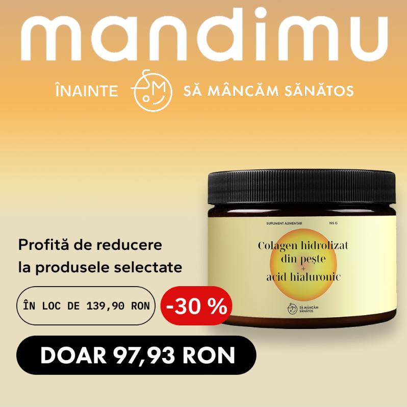 Colagen premium cu acid hialuronic și vitaminele C și E (aromă de mango)