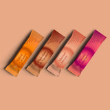 Set de 4 batoane energizante – Ciocolată cu caramel, Afină cremoasă, Deliciu de migdale, Caramel sărat cu arahide 🍫🫐🥜